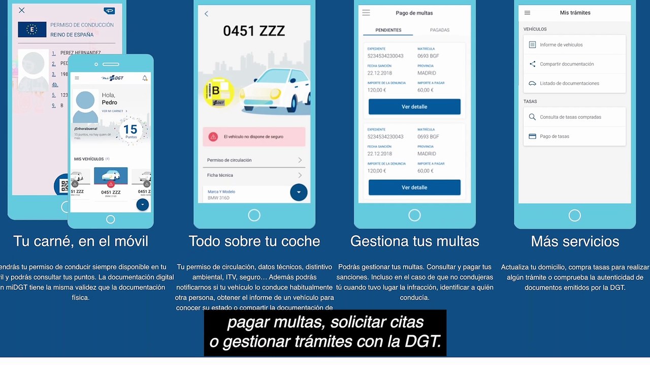 Aplicación de la DGT