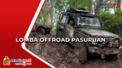 Ratusan Offroader Pacu Adrenalin di Kaki Gunung Arjuno Pasuruan