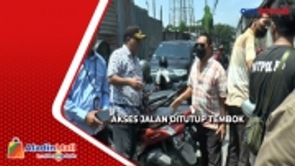 Sengketa Lahan, Akses Jalan Warga di Kenjeran Ditutup Tembok