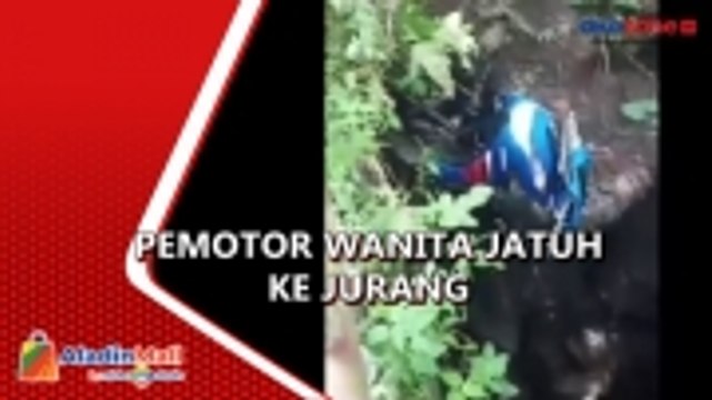 Pemotor Wanita di Asahan Tersangkut ke Jurang, Evakuasi Berlangsung Dramatis