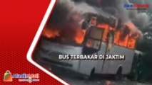 Bus Tak Berpenumpang Hangus Dilalap Api di Jaktim