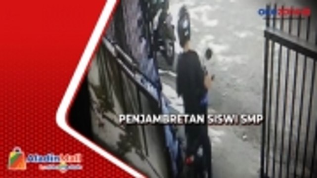 Terekam CCTV, Detik-Detik Penjambretan Siswi SMP di Depan Sekolahnya di Padang
