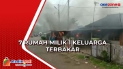 Tujuh Rumah Terbakar saat Ditinggal Bekerja Pemiliknya di Bengkulu