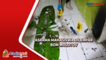 Sedang Asik Makan, Asrama Mahasiswa Dilempar Bom Molotov di Makassar