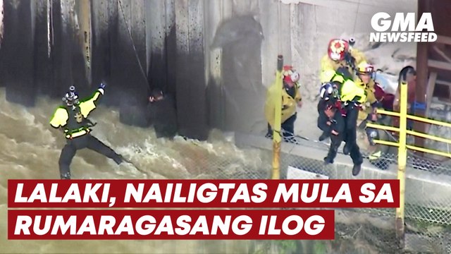 Lalaki, nailigtas mula sa rumaragasang ilog | GMA News Feed