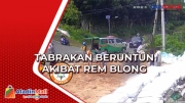 Rem Blong, 3 Motor Tabrakan Beruntun di Mojokerto