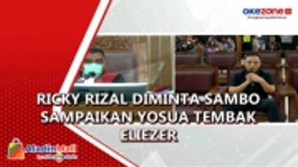 Ferdy Sambo Minta Ricky Rizal Bilang Yosua Menembak Eliezer