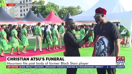 Christian Atsu's Funeral: Mourners file past body of former Black Stars player - AM Show