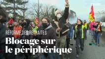 Le périphérique à Paris perturbé par des opposants à la réforme des retraites