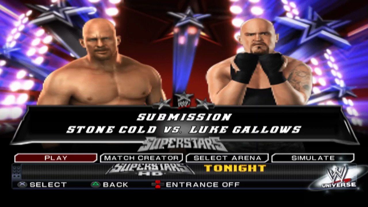 WWE SmackDown vs. Raw 2011 Stone Cold vs Luke Gallows