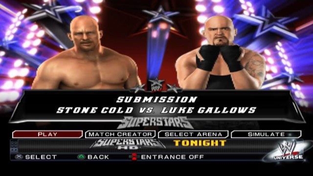 WWE SmackDown vs. Raw 2011 Stone Cold vs Luke Gallows