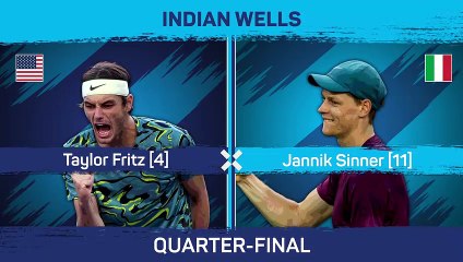 Sinner beats defending champion Fritz to reach Indian Wells semi-final