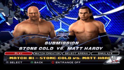 WWE SmackDown vs. Raw 2011 Stone Cold vs Matt Hardy