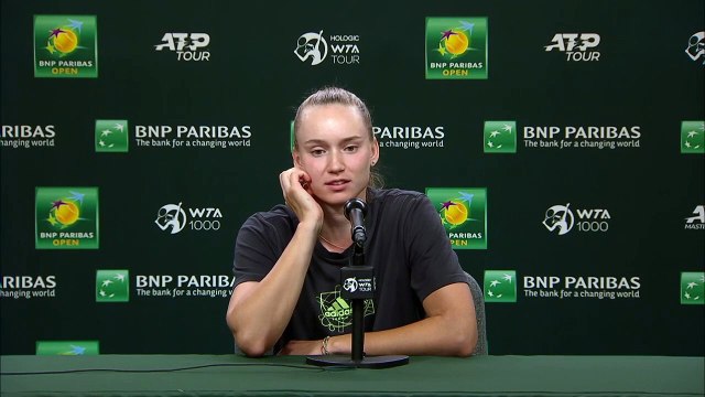 WTA - Indian Wells 2023 - Elena Rybakina : I think I have my chances against Iga Swiatek if I'm physically ready