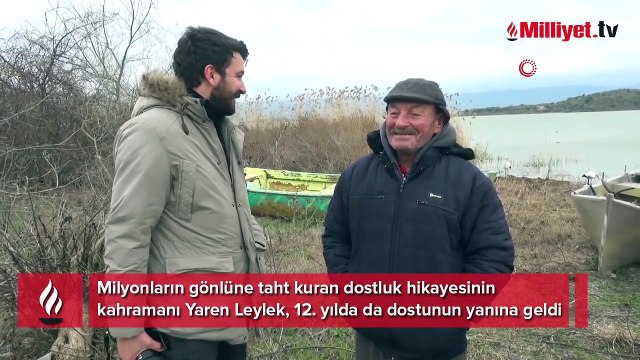 Yaren Leylek 12. kez Balıkçı Adem Amca'ya kavuştu