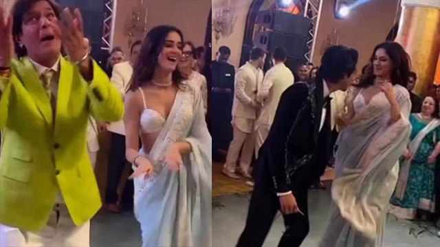 Ananya Panday ने पापा Chunky Panday के साथ किया जबरदस्त Dance; Alanna Panday Wedding से Video Viral