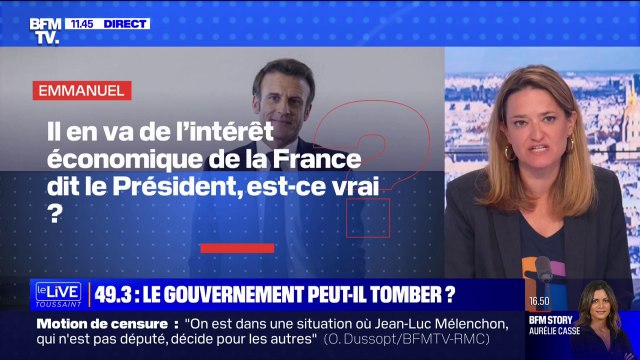 Utilisation du 49.3: il en va de l'intérêt économique de la France dit le président, est-ce vrai ?