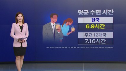 스트레스·걱정으로 잠 못 드는 대한민국...평균 수면시간 '6.9시간' / YTN