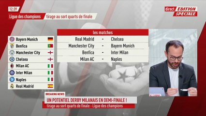 Video herunterladen: Le tirage au sort des quarts et demi-finales - Foot - C1