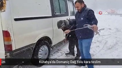Kütahya'da Domaniç Dağ Yolu kara teslim