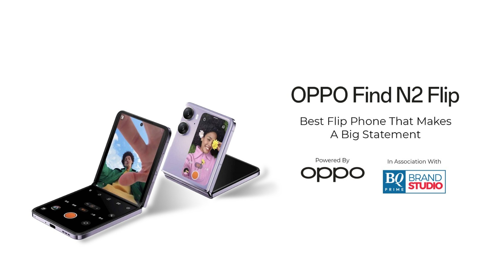 Oppo Find N2 Flip cover display the largest-ever seen on a flip phone