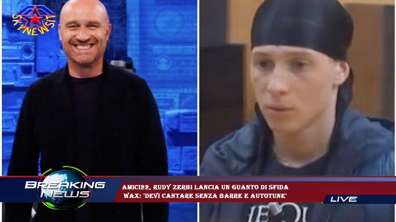 Amici22, Rudy Zerbi lancia un guanto di sfida  Wax: 'Devi cantare senza barre e autotune'