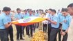 Cremation of Air Force Wing Commander Rajendra Godara in Dholipal farm