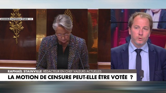 Raphaël Stainville : «Elisabeth Borne ne sait que trop que la composition des oppositions rend quasiment impossible l’adoption d’une motion de censure»
