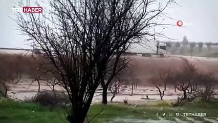 Selde kaybolan tır şoförünün çektiği son görüntüler ortaya çıktı