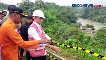 Tinjau Rel Longsor di Bogor, Menhub Sebut Perbaikan Sampai 3 Bulan