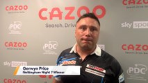 “The crowds have been brilliant with me” Gerwyn Price touches on his revamped relationship with the darts crowds after winning Night 7 of The Premier League of Darts
