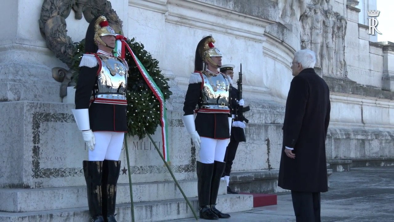 Giornata dell'Unità Nazionale, Mattarella all'Altare della Patria
