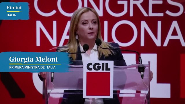 Grupos sindicalistas han cantado la canción antifascista 'Bella Ciao' a Giorgia Meloni