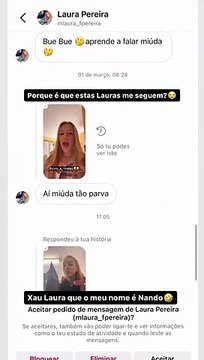 Bárbara Parada mostra mensagens de ódio que tem recebido