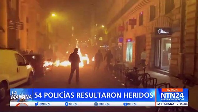 Más de 300 personas fueron detenidas en Francia por violentas manifestaciones contra la reforma pensional