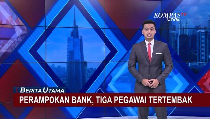 CCTV Rekam Aksi Perampok Tembak Tiga Pegawai Bank di Lampung
