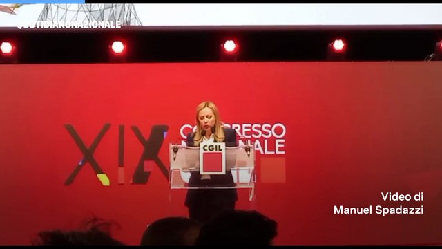 Meloni alla Cgil: Le vostre istanze troveranno sempre ascolto