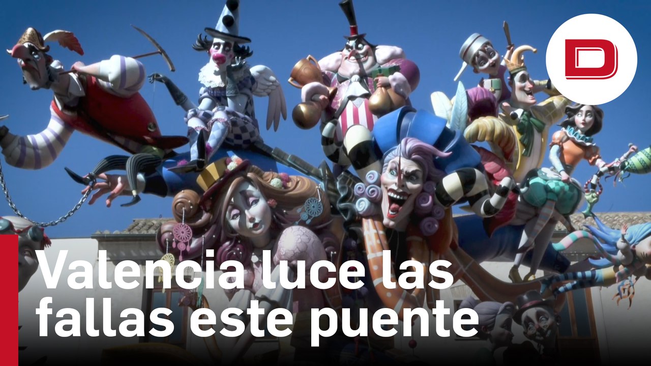 Valencia luce las fallas este puente acompañado por el buen tiempo