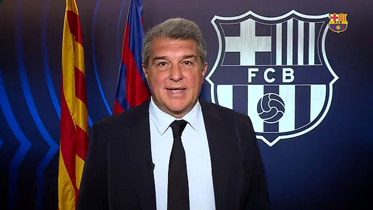 Laporta manda un mensaje institucional a la afición antes del clásico / FCB
