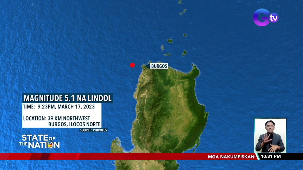 Magnitude 5-point-1 na lindol, niyanig ang Ilocos Norte | SONA
