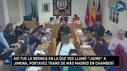 Así fue la bronca en la que Vox llamó "Jaime" a Jimena, portavoz trans de Más Madrid en Chamberí