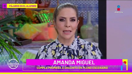 Amanda Miguel cumple su promesa y cantó 'Castillos' con Chucho
