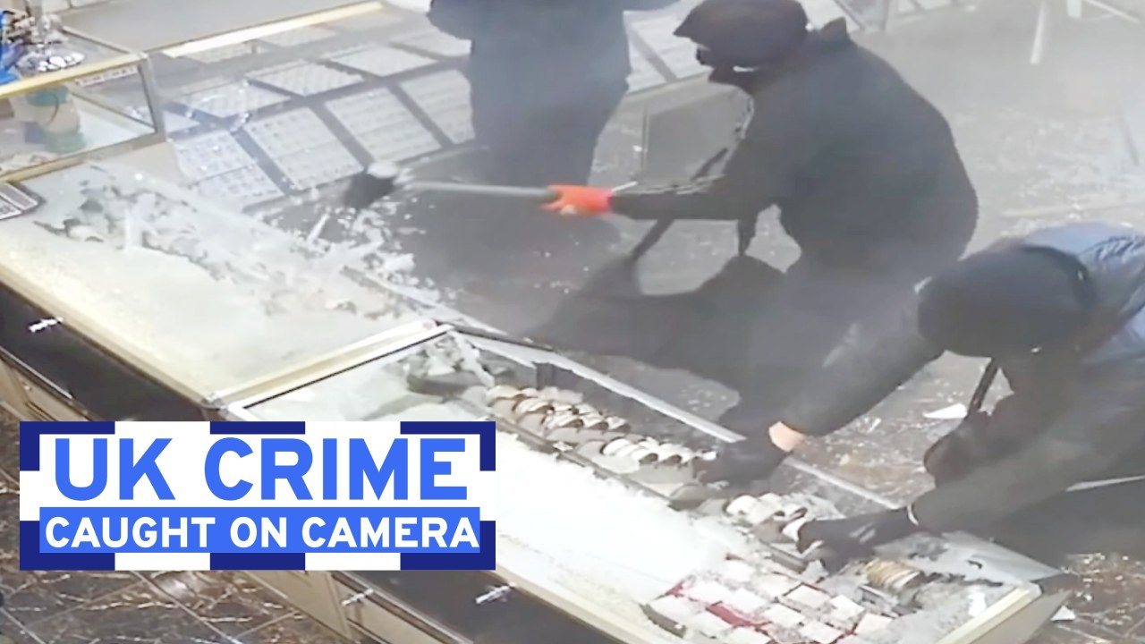 UK Crime Caught on Camera: £300,000 gold heist, police officer attacked with PAVA