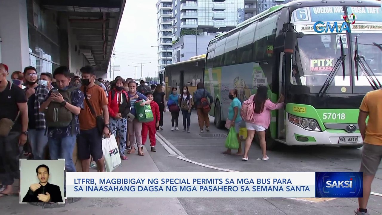LTFRB, magbibigay ng special permits sa mga bus para sa inaasahang dagsa ng mga pasahero sa Semana Santa | Saksi