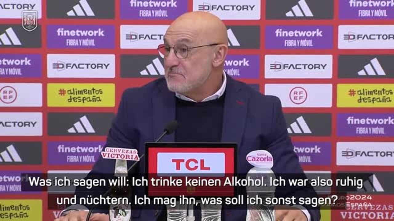 De la Fuente zu FIFA-Wahl: 'Trinke keinen Alkohol'