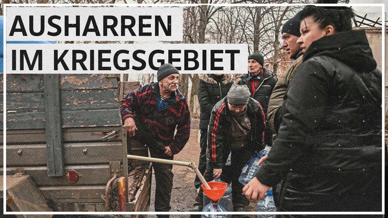 Leben nahe der Front: Menschen harren in Tschassiw Jar aus