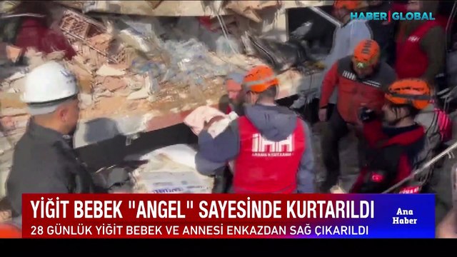 Enkaz altındaki canlıları tespit etti... Yiğit bebek Angel sayesinde kurtarıldı!