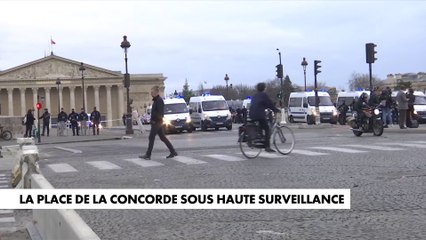 Réforme des retraites : la place de la Concorde sous haute surveillance