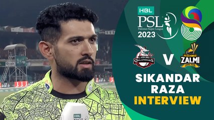 Sikandar Raza Interview | Lahore Qalandars vs Peshawar Zalmi | Match 33 | HBL PSL 8 | MI2T