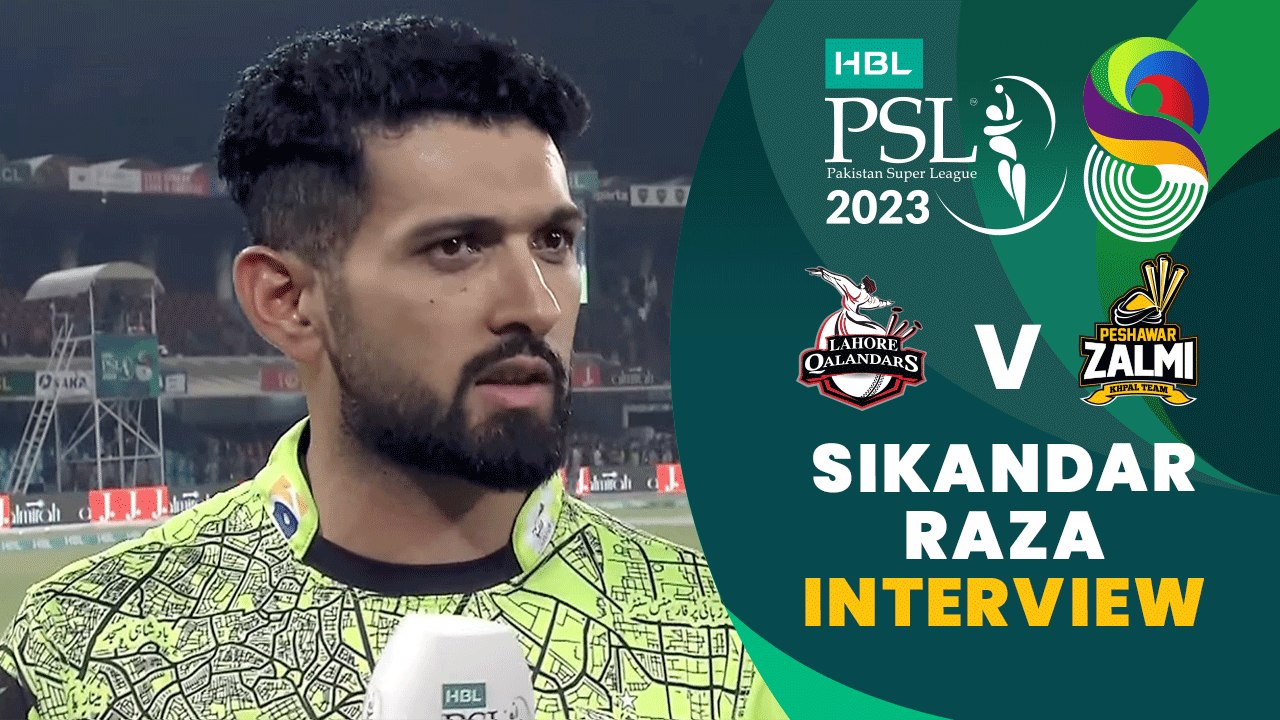 Sikandar Raza Interview | Lahore Qalandars vs Peshawar Zalmi | Match 33 | HBL PSL 8 | MI2T